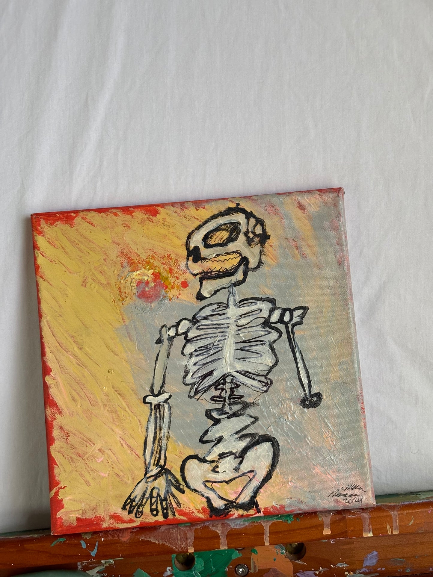 "Benny, After the Fall" original canvas art