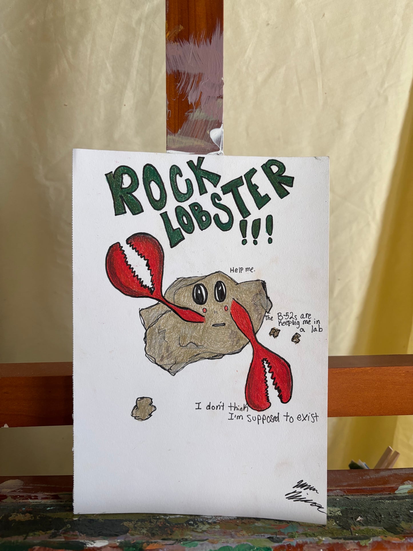 "Rock The Lobster" Original Drawing