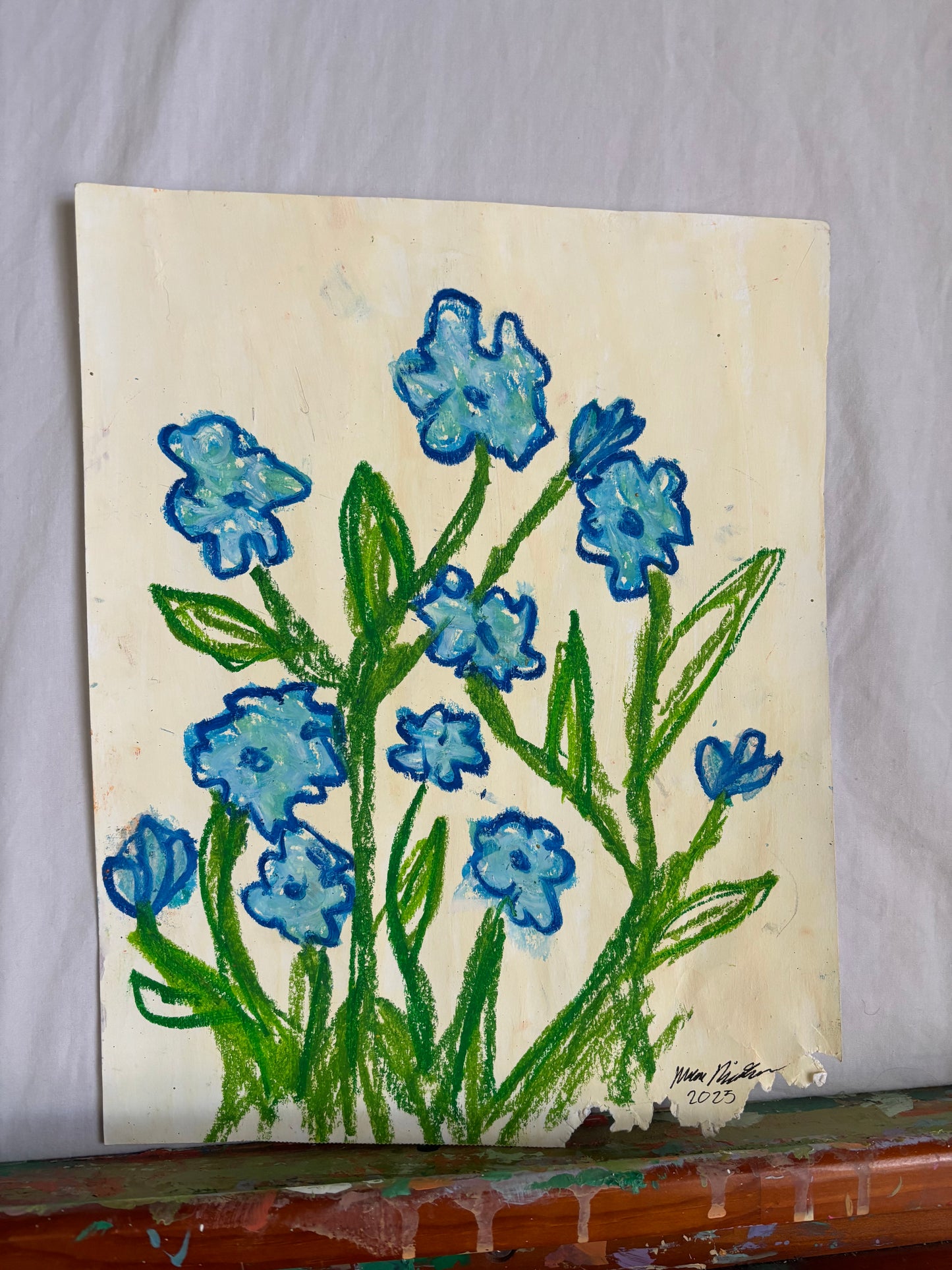 "Bite of Blue" original art