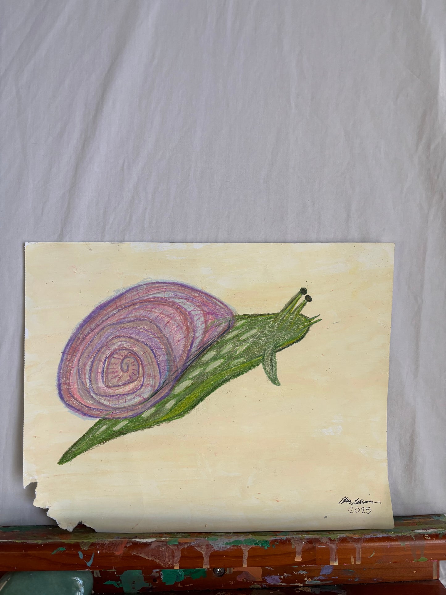 "Snail Man" original art